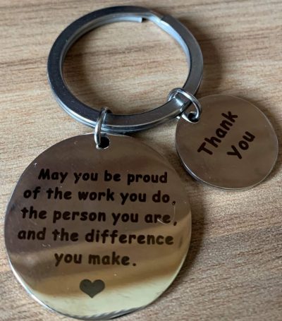 key ring gift to a-level biology tutor